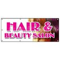 Signmission HAIR & BEAUTY SALON BANNER SIGN manicure hairdresser stylist walk-in B-96 Hair & Beauty Salon